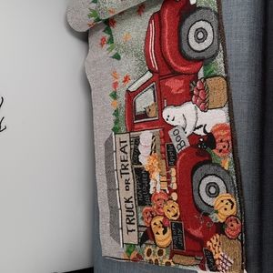 Runner 54" Halloween Farmhouse Dining Table Fun Jack O' Lantern Truck Cute NWT